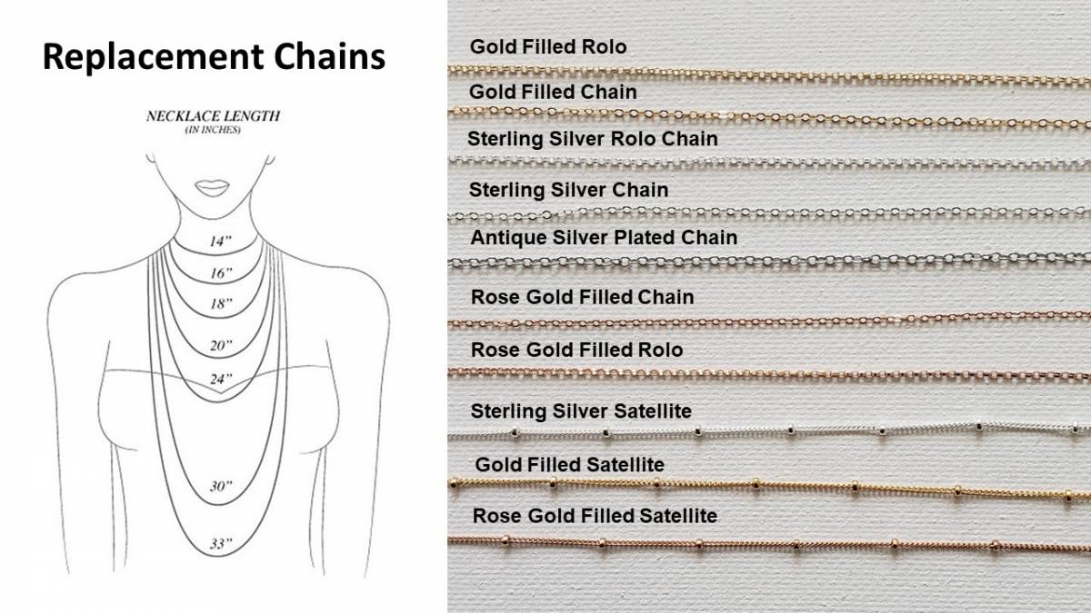 Replacement Chain for Bar and Square Necklaces - GiGisPetals