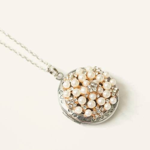 Pearl Locket Necklace