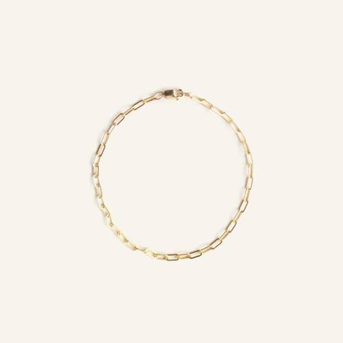 Dainty Paperclip Links Bracelet